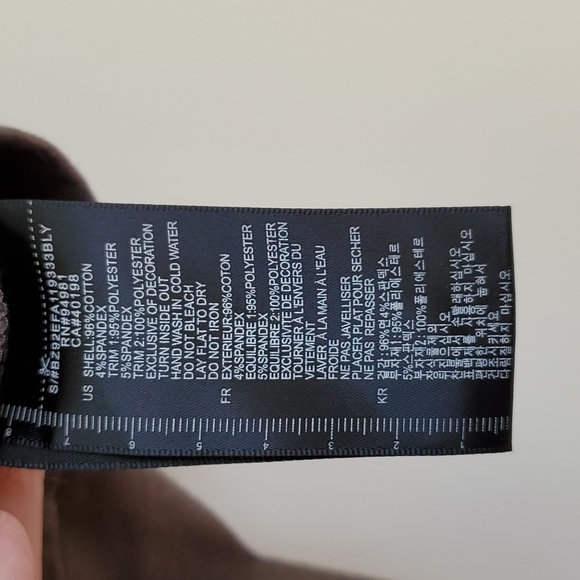 Twelve by Twelve Los Angeles Dark Brown Short Sleeve Ruffle & Beaded Top - Picture 6 of 7